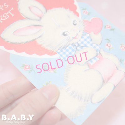 画像3: Valentine Card / BABY'S FIRST Valentine Bunny