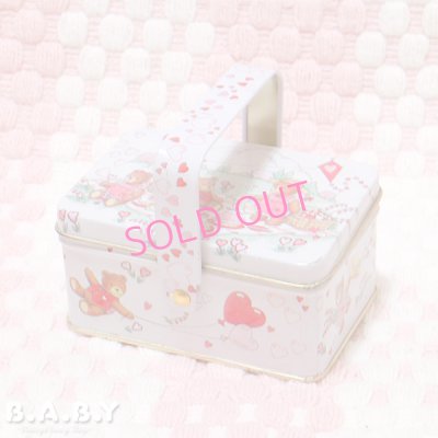 画像1: Picnic Bear Tin Basket Box