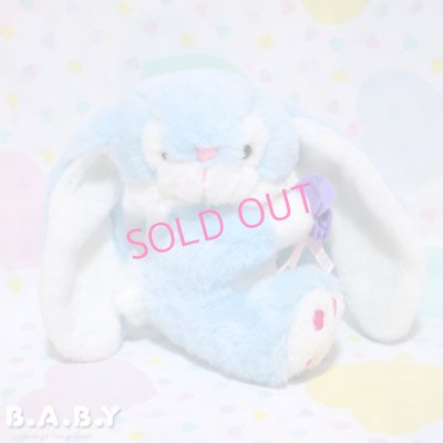 画像1: Propeller Ear Blue Flower Bunny