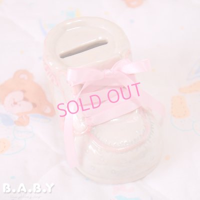 画像2: Opalescent Baby Shoes Coin Bank