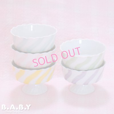 画像1: Candy Stripe Dessert Cup  