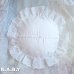 画像5: Pink & White Cotton Lace Ruffle Pillow