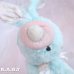 画像3: "I'M A MUSICAL" Antique Ice Blue Bunny