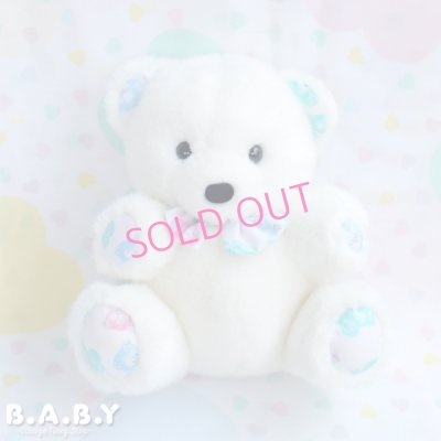 画像1: Carter's Baby Rattle White Bear