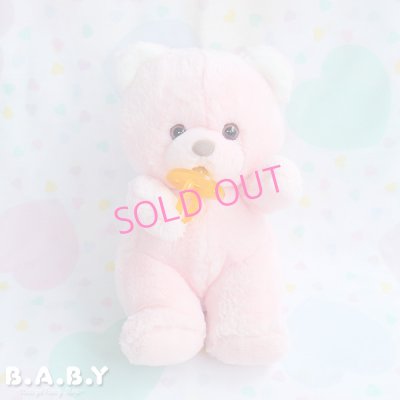 画像1: Baby Pacifier Pink Bear