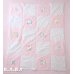 画像2: White & Pink Block Baby Patchwork Blanket (2)