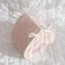 画像4: Pink × White Heart Wicker Basket