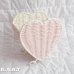 画像3: Pink × White Heart Wicker Basket