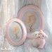 画像1: Pink Oval Wood Frame (1)