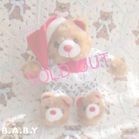 Christmas  Romper & Slipper Caramel Bear