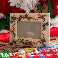 Christmas Garland lights Photo Frame