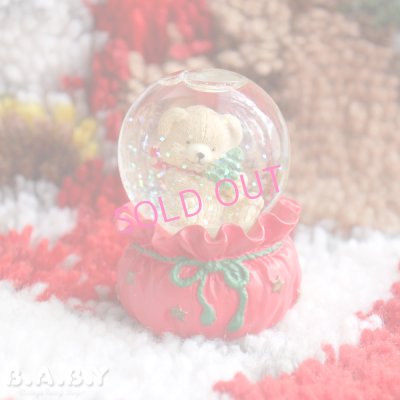 画像1: Christmas Bear Snow Globe