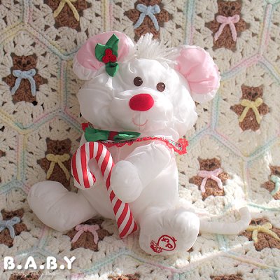画像1: Puffalump / Christmas Candy Cane Mouse