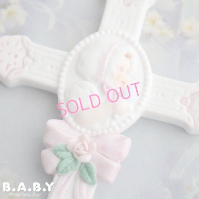 画像2: Romantic Baby Ceramic Cross Ornament