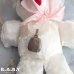 画像5: Bell Eyes Antique White Teddy Bear