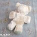 画像7: Bell Eyes Antique White Teddy Bear