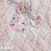 画像3: Baby Parade Pink Rose Quilt Blanket