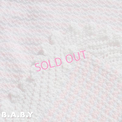 画像1: Pink & Lavender Crochet Blanket
