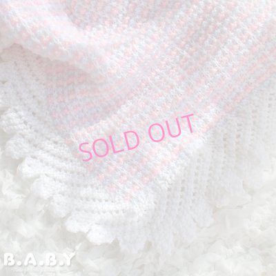 画像2: Pink & Lavender Crochet Blanket