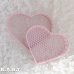 画像1: Pink Metal Heart Tray (1)
