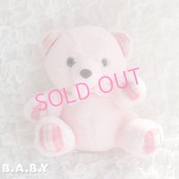 Plaid Accents Pink Bear