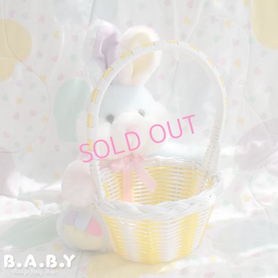 画像1: Yellow Basket × Pastel Blue Bunny