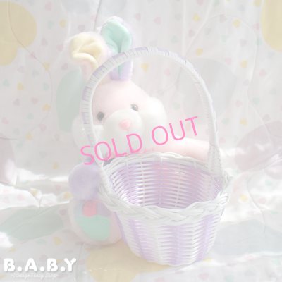 画像1: Purple Basket × Pastel Pink Bunny