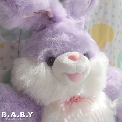 画像2: Rose Ribbon Big Lavender Bunny