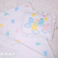 Pastel Baby Animals Comforter & Pillow Set