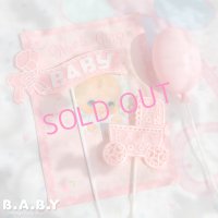 BABY Pink Cake Topper Set