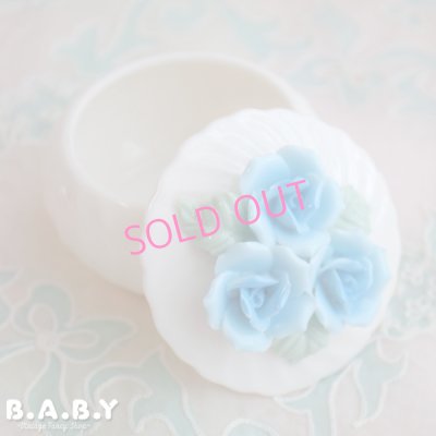 画像2: Blue Rose Trinket Box