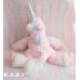 画像7: BIG Pink Rainbow Unicorn / Opalescent White