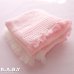 画像7: Pink Bear Waffle Afghan Blanket