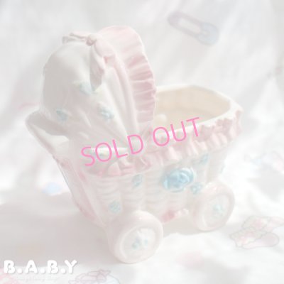 画像1: Flower Frill Baby Buggy Planter