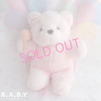 Rattle & Bib Pink Bear