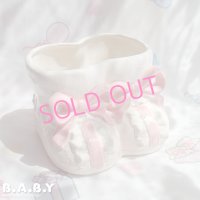 Frill Pink Baby Bootie Planter