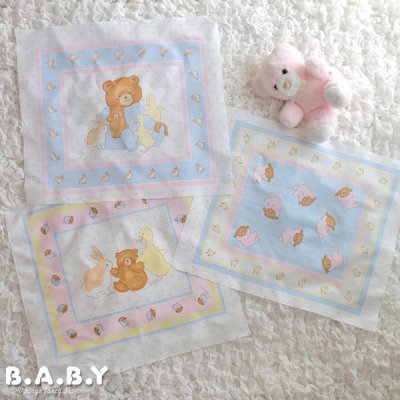 画像1: Romper Baby Bear Fabric Panel  