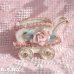 画像3: Baby Carriage Rose Spaghetti Lace Figurine