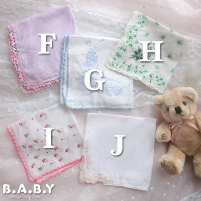 画像2: Cotton Handkerchief / F G H I J