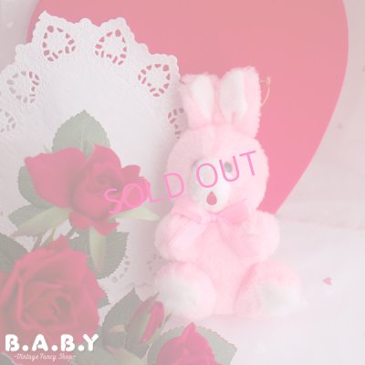 画像1: Lovely Pink Ornament Mini Bunny