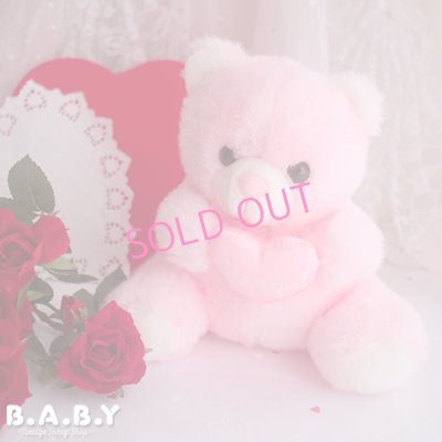 画像1: "It's a girl" Heart Pink Bear