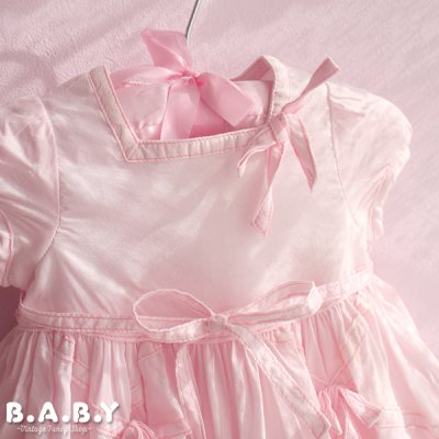 画像2: 〔70サイズ / 0-12ヶ月〕Pink Bow Dress