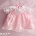 画像1: 〔60サイズ / 3-6ヶ月〕Flower Dream Pink Dress (1)