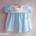 画像1: 〔70サイズ / 6-9ヶ月〕Blue Flower Dress (1)