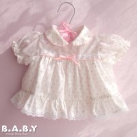 〔60サイズ / 0-3ヶ月〕Flower Pink Dress