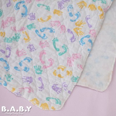 画像2: Foots & Hands Print Baby Blanket