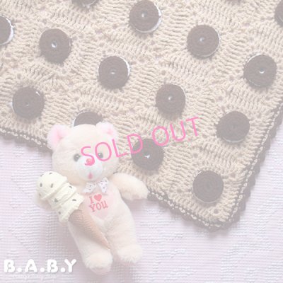 画像1: Cream Sandwich Cookies Crochet Blanket