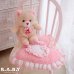 画像8: Pink Heart Ruffle Crochet Pillow 