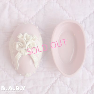 画像4: Pink Romantic Egg Trinket Box