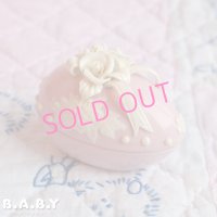 Pink Romantic Egg Trinket Box